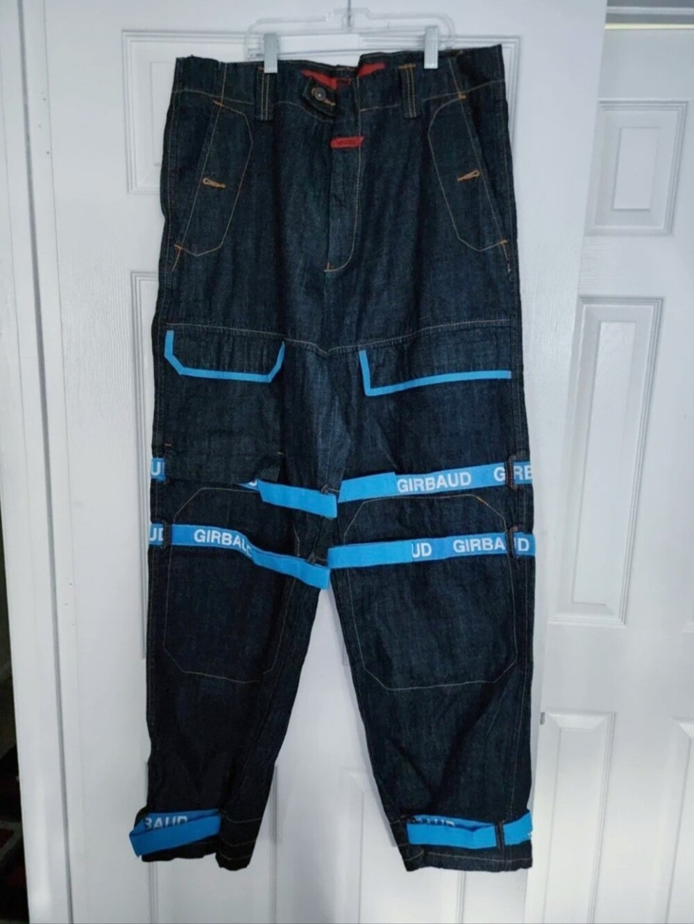 Super Rare! Vintage Men's Girbaud Blue Strap Jeans